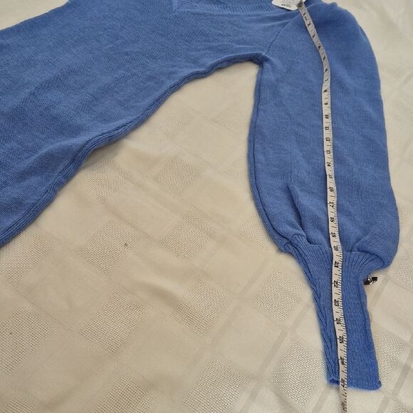 Chic Long Sleeve Sweater Blue Dress - Picture 11 of 16